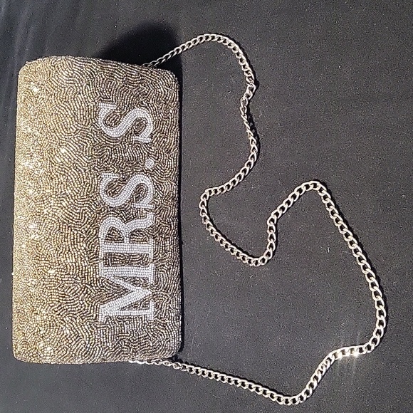 EUC Mrs.S Beaded Medium Structured Purse - Picture 2 of 3